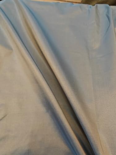Taffetas satin de soie bleu or pour vêtement structuré chic TAF362延