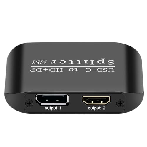 Adaptador de monitor doble para portátil con salida de vídeo simultánea y doble puerto 1