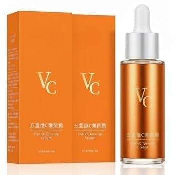 VC Tone-up Cream – Vitamin C Brightening Serum & Skin Tone-Up Essence, Hydrating Anti-Dullness Face Cream with 5 Types of Vitamin C for Glowing Skin (2)
