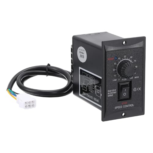 MECCANIXITY 6W 220V AC Motor Speed Controller, AC Motor Controller Forward Reverse Switch with A Male Plug for Automated Industrial Equipment Machinery