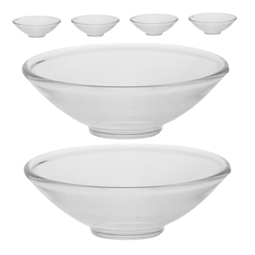 Ipetboom 6 pezzi Porta Candele in Vetro Trasparente Rotondi Protezioni Antigoccia per Candelieri Piattini Raccogligocce Cera per Cerimonie Casa Ristorante e Funzioni Religiose