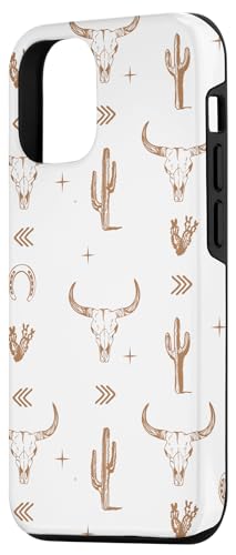 Motif tête de Mort de Taureau du Sud Style bohème Coque pour iPhone 12/12 Pro – vue 2