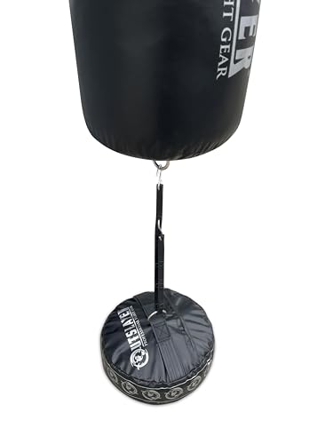 Outslayer Double End Heavy Bag Double End Ball Floor Anchor with Heavy Duty Adjustable Bungee Cord