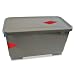 Boardwalk CBMF6GY Microfiber Charging Bucket 6 gal Polypropylene Gray 11 x 21 x 11 1/2