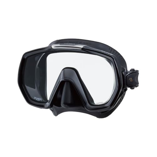 TUSA M-1003 Freedom Elite Scuba Diving Mask, Black/Black