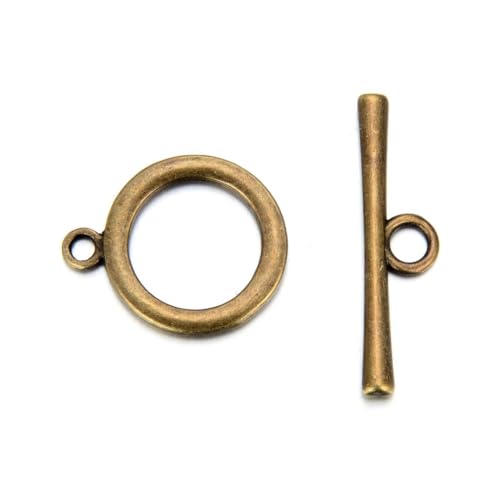 Adabele 20 Sets Smooth Round Toggle Clasp 20.8mm (0.82 Inch)