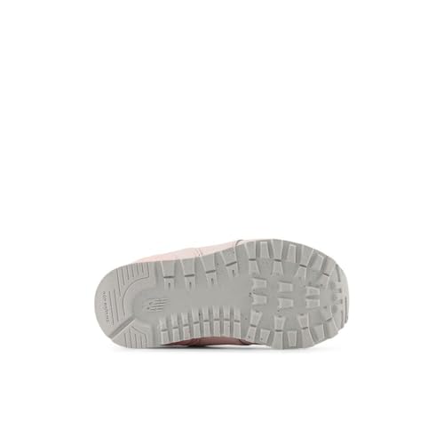 Image of New Balance Kid's 574 V1 New-B Lace-Up Sneaker, Shell Pink /Carnival Pink, 2 Infant