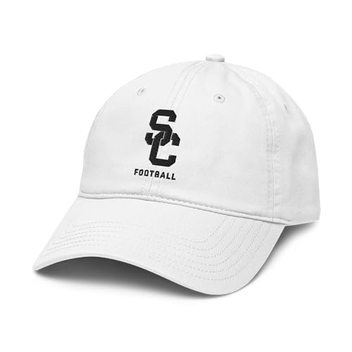 USC Trojans Football White Officially Licensed Adjustable Baseball Hat