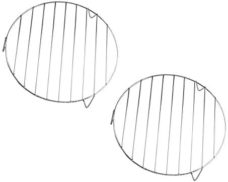 Small Round Cooling Rack 2 Pack - 7 x 7 inches  Stainless Steel