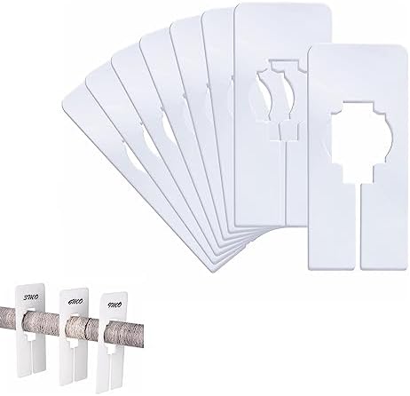 Store Display Dividers For Clothing 80-Pack Plastic White Blank - Foto 3