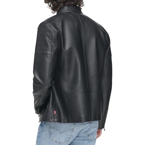 Image of Levi's Men's Faux Leather Racer Jacket