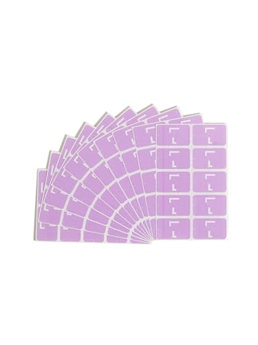 Smead AlphaZ ACCS Color-Coded Alphabetic Label, L, Lavender, 100 Labels per Pack (67182)