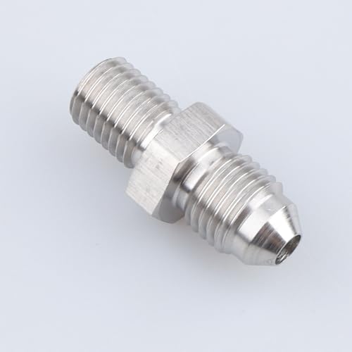 Image of AC PERFORMANCE Male M10 x 1.25 Metric Thread to -4 AN Flare Adapter Stainless Steel