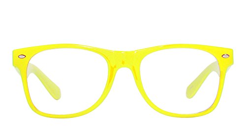 Classic Buddy Sunglasses, Clear/Yellow