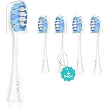 HEYAXA Sonic Electric Toothbrush Head D62, Replacement Toothbrush Heads, 4 Pcs, H3-W