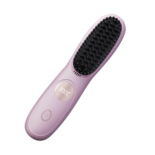 Brosse à lisser rechargeable USB : domptez les frisottis sans abîmer vos cheveux