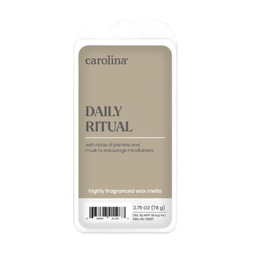 Carolina Daily Ritual Scented Wellness Wax Melts, Wax Melt Warmer Cubes, Long Lasting Scented Wax Warmer Cubes, 4 Pack, 6 Cubes Each - Made in The USA