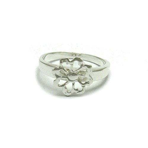 Bague en argent massif 925 Fleur Empress R001675 | Bijou tendance pour femme