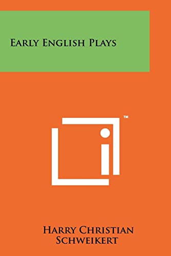 Early English Plays