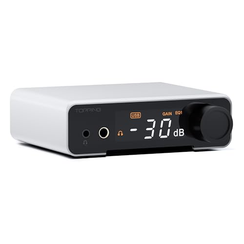 TOPPING DX1 II Gaming DAC Headphone Amplifier 10-Band PEQ,