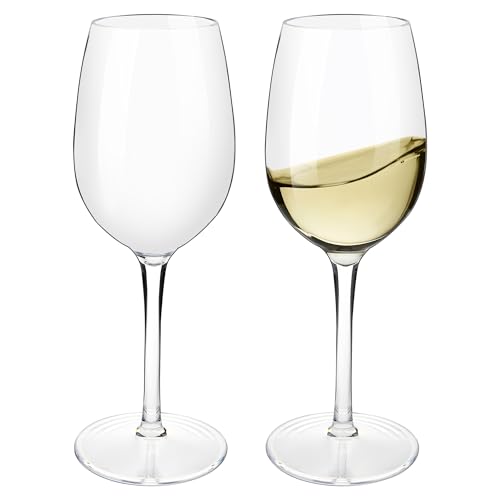 BETTERFUN Tritan Plastic Floating Red Wine Glasses Set of 2