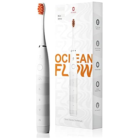 Oclean Flow, Sonic Electric Toothbrush, 5 Modes with Whitening, 180 Days Battery Life, 2 Min Timer & 30s Reminder, IPX7 - White Cover
