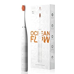 Oclean Flow, Sonic Electric Toothbrush, 5 Modes with Whitening, 180 Days Battery Life, 2 Min Timer & 30s Reminder, IPX7 – White