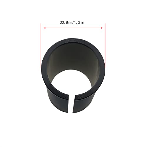 Ruiwaer Bicycle Seat Tube Reducer Aluminum Alloy Bicycle Seatpost Tube Adapter Bicycle Seatpost Adapter Shim, Aluminum Alloy Seatpost Reducing Sleeve Tube Adapter, Black