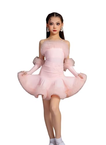 Robe de danse latine fille tenue confortable de salsa de salon