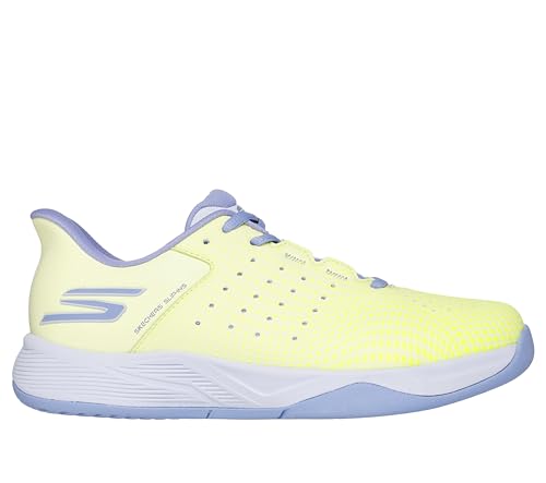 Skechers Women's Viper Court Reload Hands Free Slip-Ins Pickleball Sneaker, Lime, 6