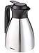 Produktbild Leifheit Shine 0,6 L Isolierkanne, 100% dicht, Thermoskanne mit doppelwandigem Edelstahl-Isolierkörper, praktisches Öffnen und Schließen mit einer Hand, Kaffekanne, Teekanne, silber schwarz
