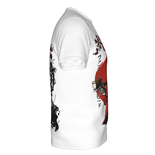 Anime Manga Trigun T Shirt Mens Fashion Tee Summer O-Neck Short Sleeves Shirts Black #TOP3