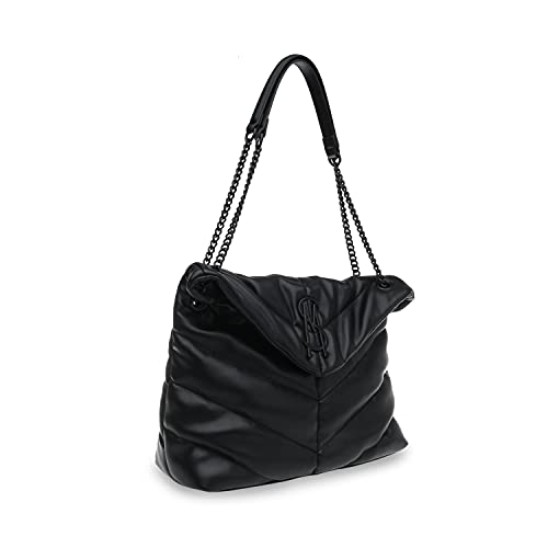 Steve Madden Womens Steve Madden Britta Chevron Quilt Shoulder Bag, Black, One Size Us #TOP4