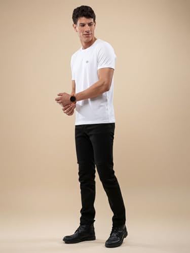 Image of Lux Nitro Men's Premium Half Sleeve Cotton T-Shirt | Round Neck | Regular Fit Casual Solid Tee