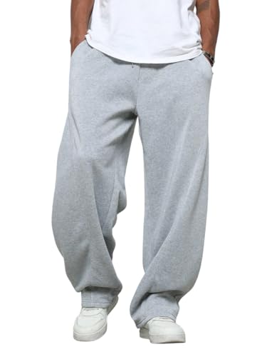 dockstreet Straight Wide fit Long Length Open Bottom Jogger for Men/Trending Multi Pocket Style, Relaxed Casual Pants for Men