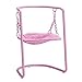 MZXUN. Nordic Speises Stuhl Esszimmerstühle Modern Minimalistische Balkonstuhl Creative Home Ins Swing Schmiedeeiserne Freizeitstuhl (Color : Pink Cushion)