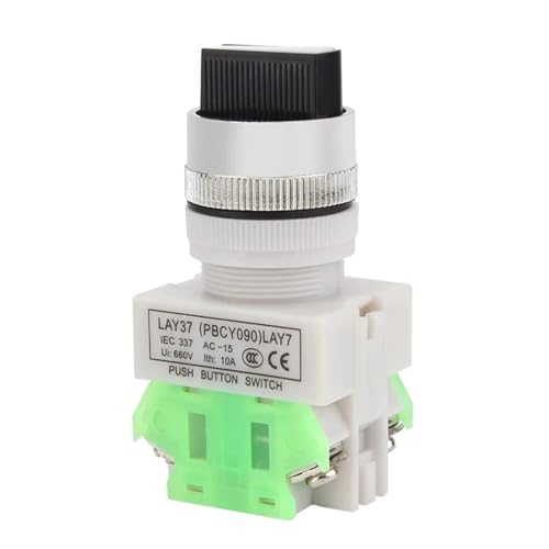 Interrupteur rotatif LAY37 auto-rappel avec bouton à ouverture standard 22 mm