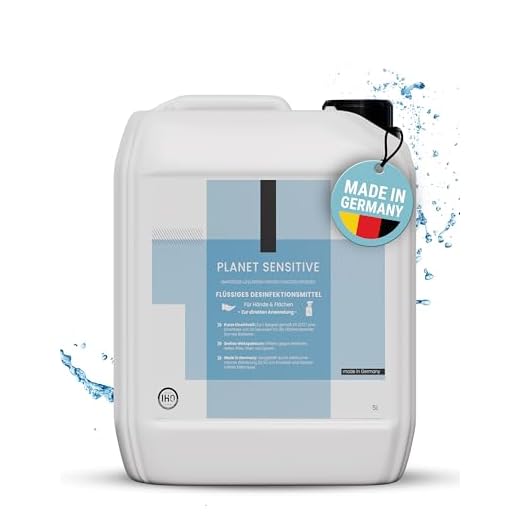 Planet Sensitive® - 5L alkoholfreies Desinfektionsmittel für Flächen, Oberflächen, Hände & Haut | Wirksam gegen Bakterien, Viren, Pilze, Sporen, Schimmel & entfernt Gerüche | Basisch | Kanister