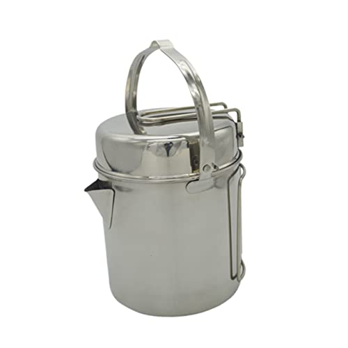 2pcs Camping Pot Set Portable Cookers Set for Backpacking Lightweight Design for Camping Adventures