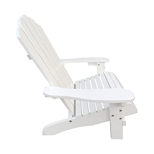 Lmlly Wooden Adirondack Children's Outdoor Chair, Kid's Patio Furniture (White) #TOP4