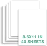 White Cardstock 8.5 X 11,Card Stock Paper 8.5 X 11 Printer Paper,40 Sheets Thick Cardstock for Construction,Scrapbooking,Crafts,Drawing,Business Cards,Invitations,Menus,DIY Cards Making,Arts,Brochures