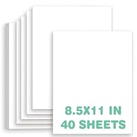 White Cardstock 8.5 X 11,Card Stock Paper 8.5 X 11 Printer Paper,40 Sheets Thick Cardstock for Construction,Scrapbooking,Crafts,Drawing,Business Cards,Invitations,Menus,DIY Cards Making,Arts,Brochures