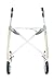 byACRE Carbon Ultralight Rollator Walker with Organizer Bag, Wide Track, Oyster White