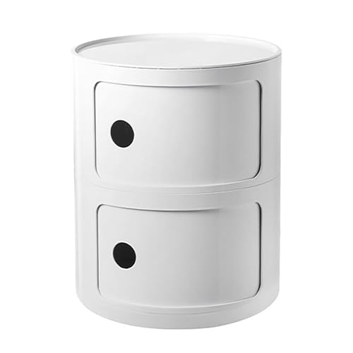 Table de chevet ronde avec rangement pour petits espaces - 2