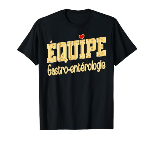 Équipe Gastro-entérologie T-Shirt Graphique avec Valeur, Homme, Noir, XL