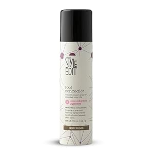 Style Edit Root Concealer Touch Up Spray (Multiple Colors Available) – Instantly Covers Greys And Roots – Professional Salon Quality Grays Cover Up Hair Products for Women Dark Brown 2 Ounce