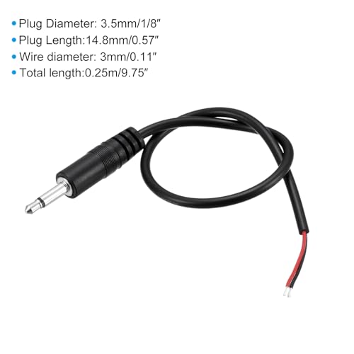 Cable Jack 3.5mm Macho a Cable Abierto 0.25 m Pack x2 miniatura 2