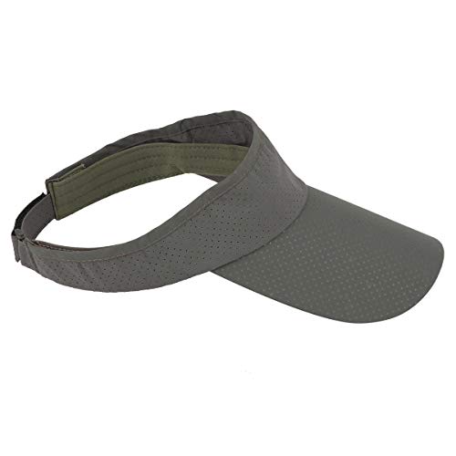 Sportmusies Sun Sport Visors Hat Fits Men Women, Running Golf Beach Cap Extra Long Brim Quick Dry Summer Army Green #TOP1