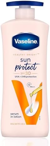 Vaseline Sun Protect SPF 30 Body Lotion, Reduces Tan Lines in 7 Days, UVA + UVB PA+++ Sun Protection, 600ml