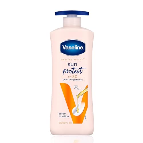 Vaseline Sun Protect SPF 30 Body Lotion, Reduces Tan Lines in 7 Days, UVA + UVB PA+++ Sun Protection, 600ml Vaseline Sun Protect SPF 30 Body Lotion, R